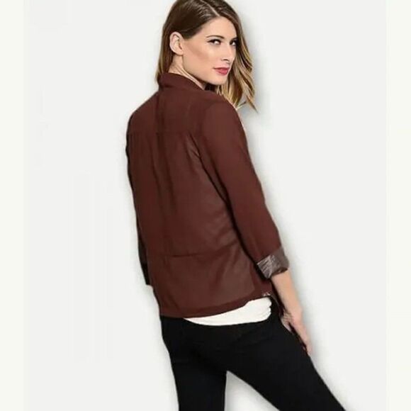 *Clearance* Sace Dark Brown Cardigan - Picture 3 of 3